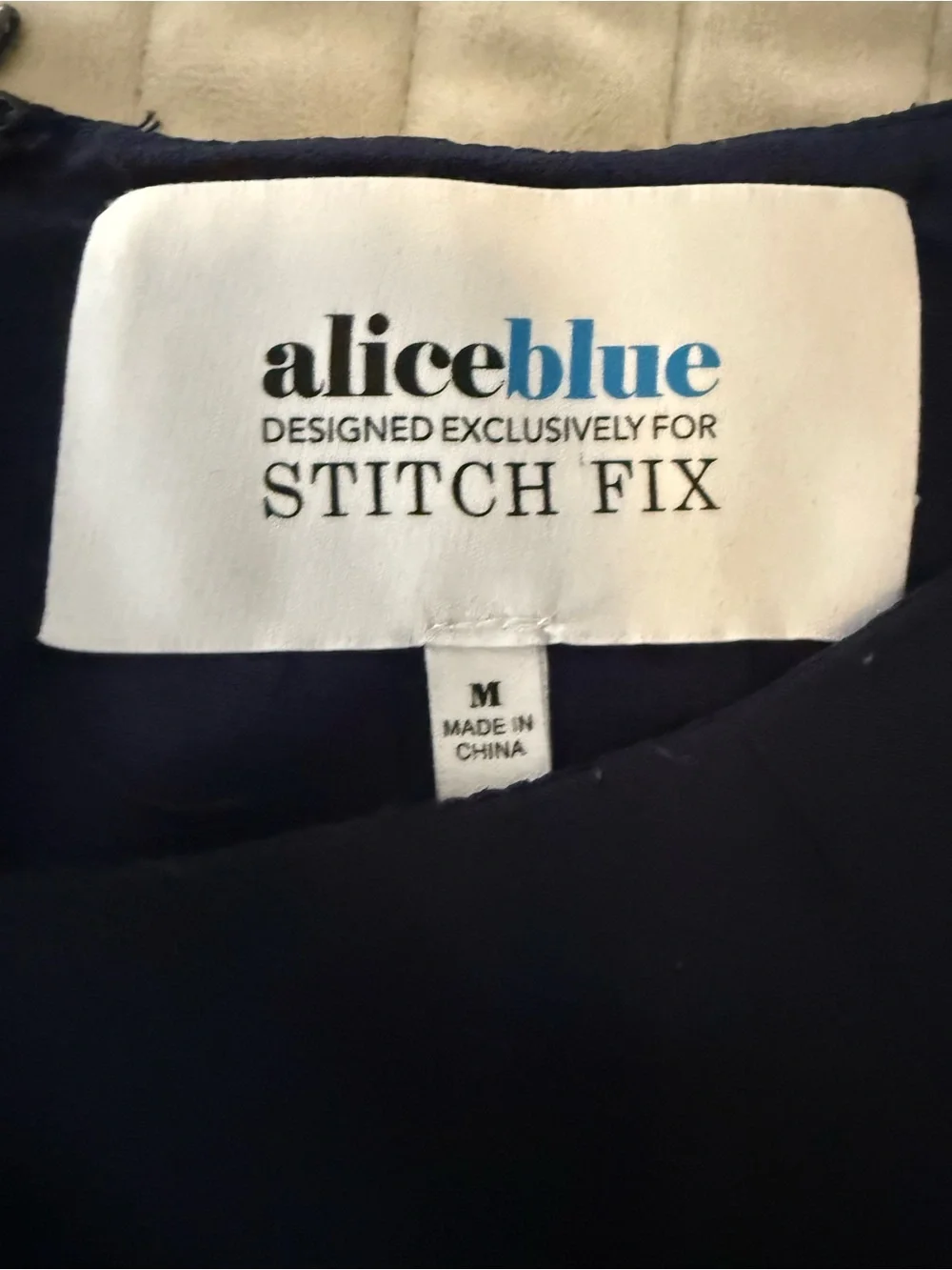 Alice Blue Navy Blue Sleeveless Peplum Top - Size M